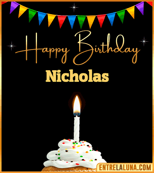GiF Happy Birthday Nicholas